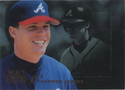 (T)勇士名人堂三壘手Chipper Jones 1996 Select Certified 球卡