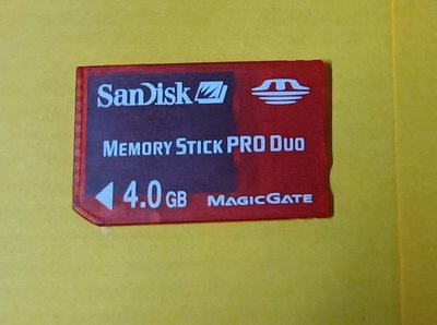 SONY Memory Stick 4G記憶卡/2手