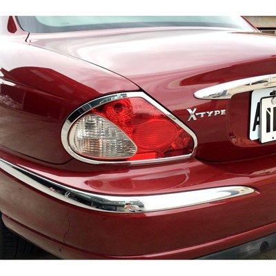 【JR佳睿精品】01-08 Jaguar 積架 X-TYPE 改裝 鍍鉻後燈框 尾燈框 裝飾 飾條 X TYPE
