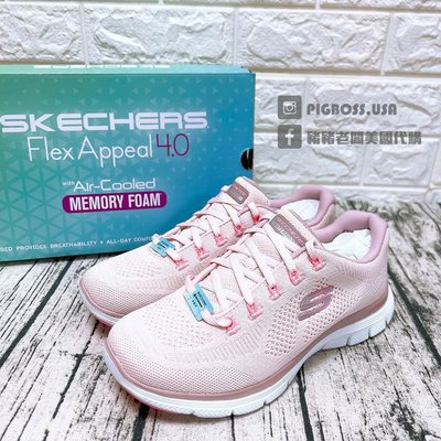 【豬豬老闆】SKECHERS FLEX APPEAL 4.0 粉 透氣 休閒 運動 慢跑鞋 女鞋 149309ROS