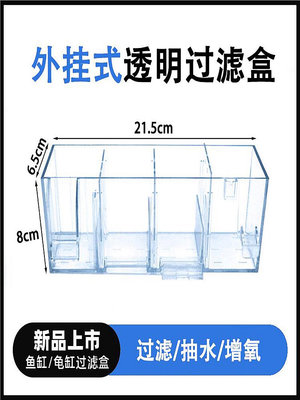 小魚缸過濾器凈水循環三合一小型靜音外置可內掛壁掛式魚缸過濾盒