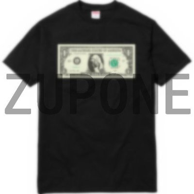 【現貨免運】supreme 17FW Dollar Tee 美元 美金 短袖T恤