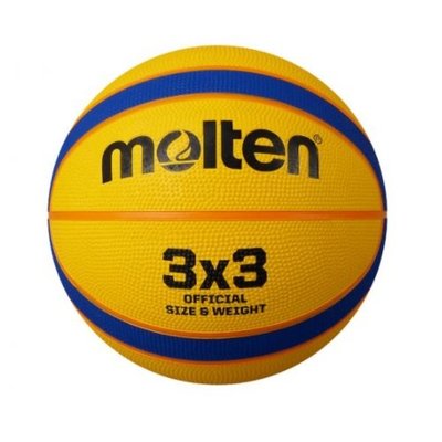 【綠色大地】MOLTEN 3x3 籃球 橡膠籃球 三對三專用 3對3籃球 深溝橡膠籃球 B33T2000 室外籃球 配合