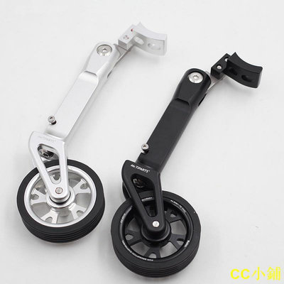 CC小鋪Mr.tiparts 自行車易行轮 Easy wheels適用於 Dahon D7 折疊自行車推车轮