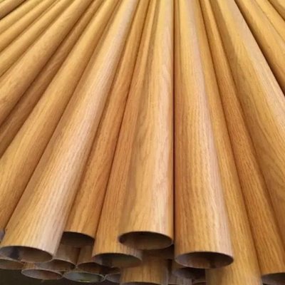 不銹鋼仿木紋管竹節管鋁合金鍍鋅方管圓管槽管橢圓管熱轉印裝飾管~努努小鋪