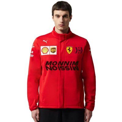 -2021新款F1賽車服長袖賓士紅牛車隊外套夾克風衣邁凱倫萊科寧秋冬