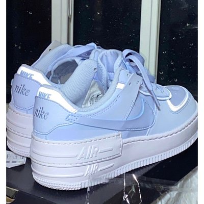 【正品】Nike Air Force 1 Shadow 白藍 女款 CV3020-400 藍白潮鞋