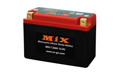 {板橋侑新車業}MIX 鋰鐵電池 MIX-7.0 AH 適用 650cc 以上車種