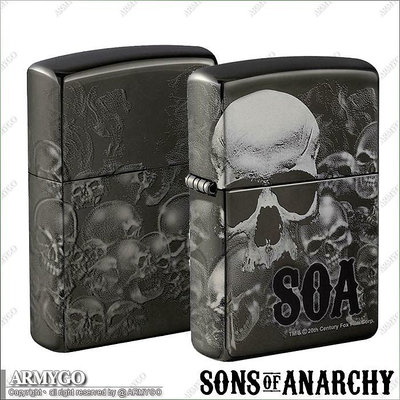 【ARMYGO】ZIPPO原廠打火機-NO.49192飆風不歸路 (Sons of Anarchy) 美國知名影集聯名款