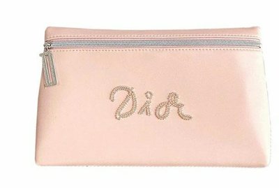 Dior 迪奧 粉紅 串珠 美妝包 手拿包 化妝包