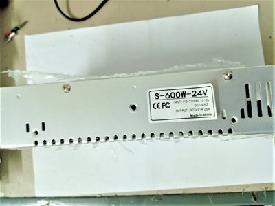 AC110V/220V轉 DC0~24V  600W 電源供應器 電壓電流雙顯示並可調整