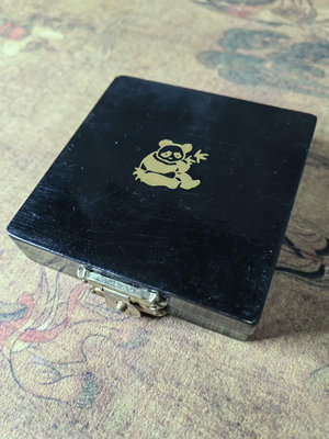 【金銀幣空盒】1995年1盎司熊貓銀幣原盒 老盒 空盒