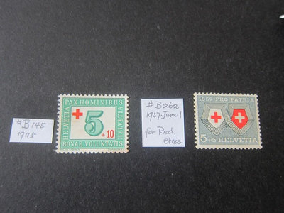 【雲品14】瑞士Switzerland 紅十字會,防癆,護士醫生郵票 MNG 庫號#B528 14161
