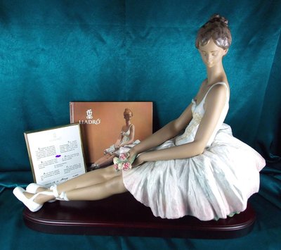 (珍藏割愛) LLADRO 雅緻瓷偶絕版品  間奏曲(1999年霧彩芭蕾舞,限量1000件,60cm)/另麥森哥本哈根