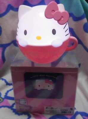 日版﹝Sanrio Original﹞限量※Hello Kitty凱蒂貓※【Kitty坐在咖啡杯造型】LED夜燈(USB