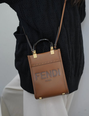 ［非現貨，英國代購直郵台灣✈️］Fendi sunshine bag mini tote 迷你 托特包 肩背包 小書包