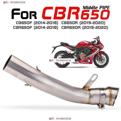 適用於CBR650R 650F CB650F中段排氣管改裝