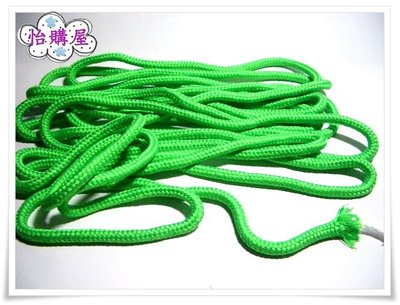 ✿怡購屋✿ 6mm(*內加包白色蕊心)鮮綠色繩--1碼售$4元~束口袋/背包/衣帽褲繩、提袋手把~手作任用