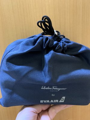 長榮航空 EVA AIR 皇璽桂冠艙 Salvatore Ferragamo 過夜包 盥洗包