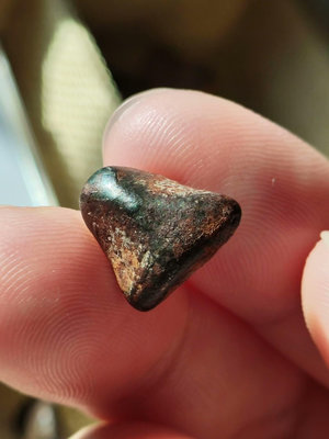 【二手】taza塔扎鐵隕石，特別的三角形狀，定向墜落，帶定向頭，卷邊 古董 老貨 收藏 【錦繡古玩】