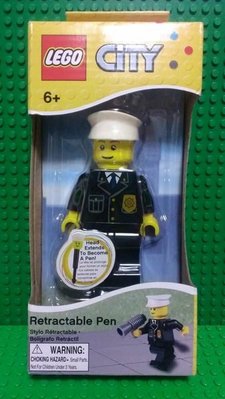 【樂購玩具雜貨鋪】LEGO Retractable Pen City Policeman 樂高伸縮筆 城市系列 警察