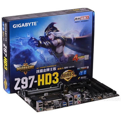 全新GigabyteZ97-HD3臺式機1150主板支持DDR3內存4790K