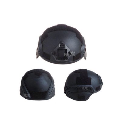 [01] MICH 2000 頭盔 魚骨版 黑(生存遊戲 cosplay 鎮暴 警察軍人 士兵 鋼盔 防彈 安全帽 護具