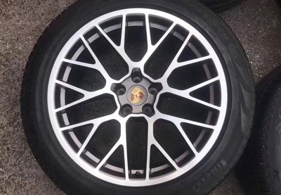 【YGAUTO】二手時間 外匯品 Porsche 保時捷 Macan 德國原廠二手 20吋鋁圈含倍耐力 pzero 輪胎