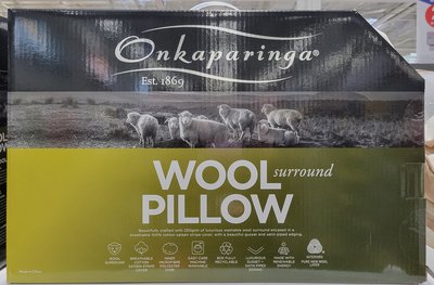 【小如的店】COSTCO好市多代購~Onkapaninga 羊毛枕/枕頭73*48*2.5cm(1入) 664278