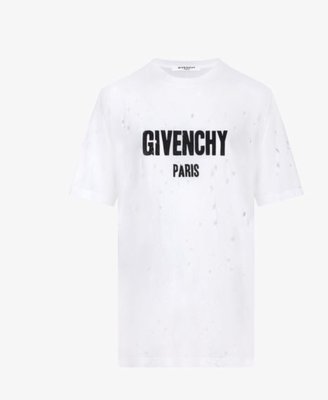 *Ohya精品代購*2018全新代購 Givenchy Paris destroyed 基本款 T-sHirt