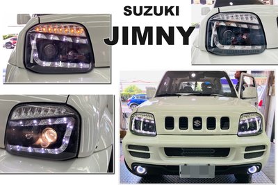 小傑車燈精品--全新 SUZUKI JIMNY 黑框 R8 燈眉 魚眼 大燈  JIMNY車燈