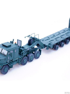 PANZERKAMF 美國奧什科什 M1070重型運輸車 軍綠色合金完成品模型