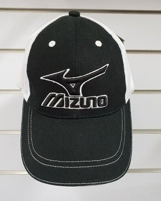 (易達高爾夫)全新原廠MIZUNO 52JW6A0709 黑/白色 透氣 高爾夫球帽