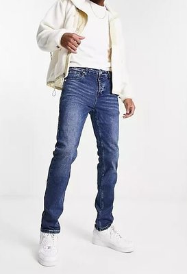 代購WESC slim jeans合身休閒顯瘦修長洗白丹寧牛仔褲 W28-36