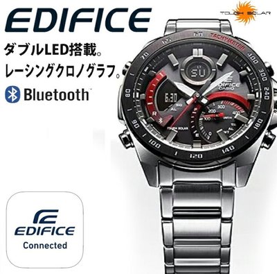CASIO手錶公司貨EDIFICE太陽能藍牙手機連結ECB-900DB-1A