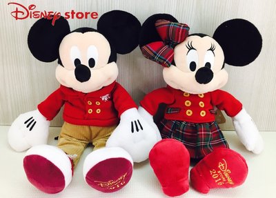 【唯愛日本】16101300063.4 專賣店聖誕2016紀念娃-米妮 米奇 米老鼠 情侶 東京迪士尼 日本帶回