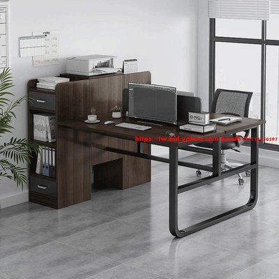 辦公桌辦公室椅組合簡約現代職員員工簡易家具2/4人位電腦臺式桌-促銷 正品 現貨