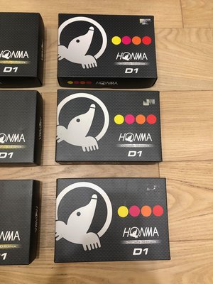 【鐘錶高爾夫】HONMA高爾夫彩色球_D1兩層球共3盒_全新庫存品