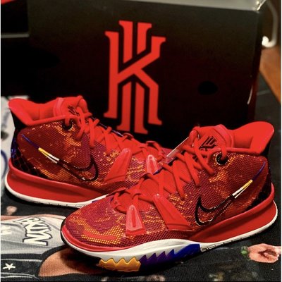 【正品】Nike kyrie 7 PH EP  英雄主題 紅色 運動 籃球 DC0589-600潮鞋