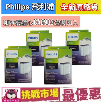 (公司貨現貨) Philips 飛利浦 Saeco CA6903 咖啡機 除鈣 除垢 濾芯 濾心 4盒 優惠組