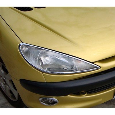 【JR佳睿精品】寶獅 Peugeot 206 鍍鉻 大燈 燈框 前燈 電鍍 改裝 精品 台灣製