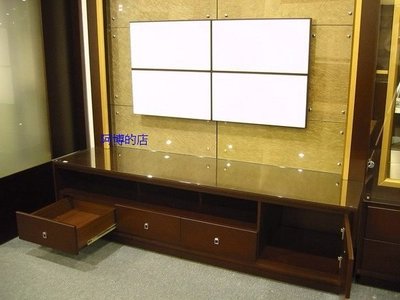 【順發傢俱】馬汀~~8.8尺胡桃木背板電視櫃~~(可拆買)