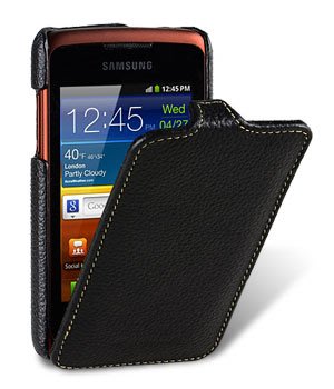 【Melkco】出清現貨 下翻黑色Samsung三星 S5690 Xcover 真皮皮套保護套手機套保護殼手機殼