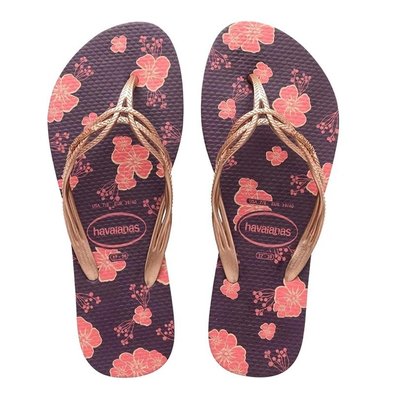 (本月特價)havaianas 哈瓦士 巴西人字拖 女款 Flash sweet flores 咖花朵 涼鞋 拖鞋