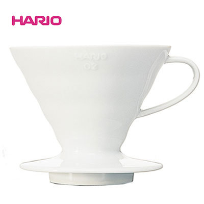 ~✬啡苑雅號✬~日本HARIO V60 02有田燒瓷石濾杯1-4杯 VDC-02W 瓷器濾杯 手沖濾杯 咖啡濾器 白色