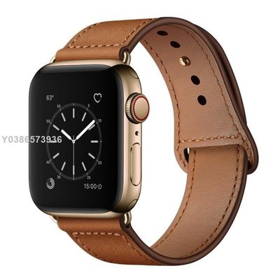 適用iwatch4錶帶apple watch5真皮錶帶蘋果手錶帶男女iwatch4/3/2/1代通用38mm42series 【毅然空間】lif17700