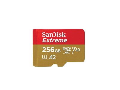 ☆昇廣☆Sandisk Extreme U3 V30 Micro-SDXC 256GB C10 160MB A2 附轉卡