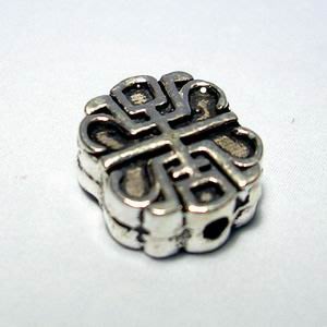 琥珀貓~【925純銀材料配件】造型珠~N9694~壽~一個~兩條臘線可過