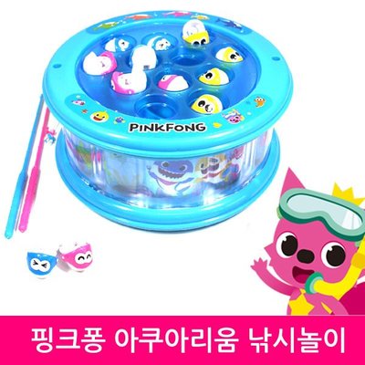 ♀高麗妹♀韓國 PINKFONG 鯊魚一家 碰碰狐 水族館音樂釣魚玩具盤(預購)