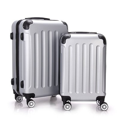 【熱賣精選】成人拉桿箱時尚ABS+PC拉鏈款旅行箱男女商務行李箱20/24寸登機箱